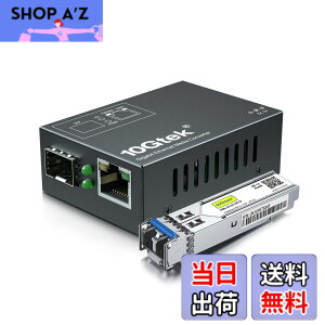 �y���������z10Gtek �M�K�r�b�g �����f�B�A�R���o�[�^�[ �������T�C�Y, �V���O�����[�h �f���A��LC�t�@�C�o�[ 1.25Gb/s 1000Base-LX SFP �t�� �Z�b�g�i1310nm 20km�j