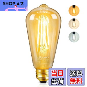 �y���������zDiCUNO LED�d�� E26���� 60W�`���� ���� ���F �G�W�\���d�� 6W 600lm �t�B�������g�d�� �d���F �����F �����F �S�����^�C�v �����R���Ȃ� ���u���� ���F �ȃG�l PSE�F�؍ς� ST64 1��