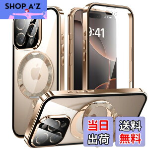 �y���������ziPhone 16 Pro Max �p ���� MagSafe�Ή� �P�[�X �A�C�t�H��16�v���}�b�N�X �A���~�o���p�[ 360°��]�X�^���h Uovon �X�}�z�P�[�X �A�C�z��16�v���}�b�N�X �S�ʕی� �J�o�[ �J���������Y��