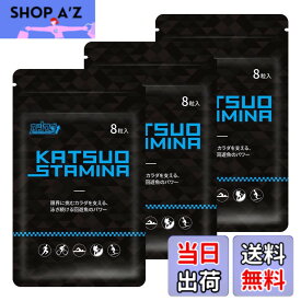 【送料無料】【3袋セット】KATSUO STAMINA カツサプ 1袋(8粒入)