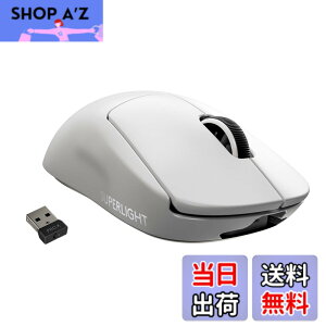 �y���������zLogicool G PRO X SUPERLIGHT ���C�����X �Q�[�~���O�}�E�X G-PPD-003WL-WH �y�� 63g���� LIGHTSPEED HERO 25K�Z���T�[ POWERPLAY ���� �[�d �Ή� �Q�[�~���O �}�E�X �z���C�g PC windows �������K�i