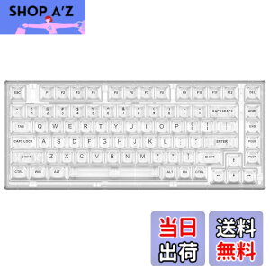 �y���������zYUNZII X75 PRO 82�L�[���C�����X �z�b�g�X���b�v�Ή� �p��z�� ���J�j�J���Q�[�~���O�L�[�{�[�h �����L�[�L���b�v BT5.0/2.4G/USB-C �K�X�P�b�g�����L�[�{�[�h Windows/Mac�p �Z�K�F�؎擾