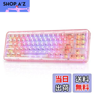 �y���������zYUNZII X71 ���J�j�J���Q�[�~���O�L�[�{�[�h �����L�[�L���b�v 71�L�[ 68%�z�� ���C�����X �z�b�g�X���b�v�Ή� BT5.0/2.4G/USB-C �K�X�P�b�g���� RGB ���� Windows/Mac�p �Z�K�F�؎擾�i�N��
