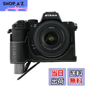【送料無料】SIUTATDSH カメラケース PUレザー 適用 Nikon ニコン Z50II Z 50 M2 Mark2 ケース ライナーケース カメラホルダー、耐震・耐衝撃・便携?三脚設置でき、電池交換でき。 (ブラック)
