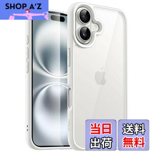 �y���������zJETech iPhone 16 6.1�C���`�p �P�[�X �ϏՌ��X�}�z�o���p�[�J�o�[ �\���b�h�J���[ �}�b�gTPU�t���[�� �����h�~ �N���A�o�b�N (�z���C�g)