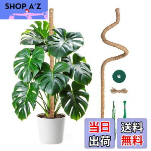【送料無料】Mcbazel 観葉植物 支柱 モンステラ 120CM 園芸用支柱 曲げ可能 ココナッツ・つる植物支柱 ガーデニング用具 7MM幅 コイアポール成長用 維持水分・養分維持・農業・ 園芸用