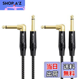 �y���������zCable Matters 2�{�Z�b�g �ґg�M�^�[�P�[�u�� - 3m�A�M�^�[ �V�[���h S-L�^�A 6.35mm���m�����v���O �y��p�P�[�u�� TS �X�g���[�g - L �^�v���O