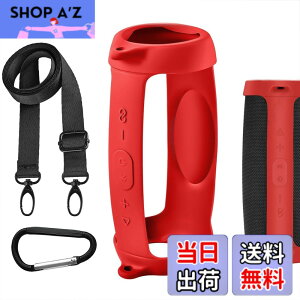�y���������zGeekria �V���R�[�� �X�s�[�J�[�P�[�X �J�o�[ �݊����J�o�[ �W�F�C�r�[�G�� JBL Charge 5 �� �Ή� �ی�p�̖h���\�t�g�X�L���ABluetooth�X�s�[�J�[�P�[�X�A�L�[�z���_�[�t�b�N�t�� (Blac