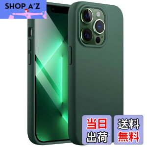 �y���������zJETech iPhone13ProMax �V���R���P�[�X(13 Pro Max 6.7�C���`��p) �V���L�[�\�t�g�^�b�`�t���{�f�B�ی�P�[�X �}�C�N���t�@�C�o�[���C�j���O�t���ϏՌ��J�o�[ (�~�b�h�i�C�g�O���[��)