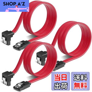 �y���������zSZSL SATA �P�[�u�� �iL�^�j��50cm 6 Gbps�Ή� ���b�`�t�� SSD��HDD���� Sata3 �V���A�� ATA3 �P�[�u�� ���b�h (L�^3�{)