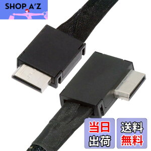�y���������zNFHK ���p�x 90�x OcuLink PCIe 4.0 PCI-Express SFF-8611 4i to SFF-8611 �f�[�^�A�N�e�B�u�P�[�u�� eGPU SSD 50cm�p