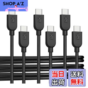 �y���������zCable Matters 3�{�Z�b�g ����USB-C�[�d�P�[�u�� - 3m�A60W USBC USBC �P�[�u���AApple CarPlay�EAndroid Auto �Ή��AiPhone 17 / 16/Galaxy S23 �Ή� - �u���b�N