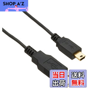 �y���������z�o�b�t�@���[ USB A to miniB 1m �u���b�N �J�����p �X�����^�C�v BSUAMNSM210BK