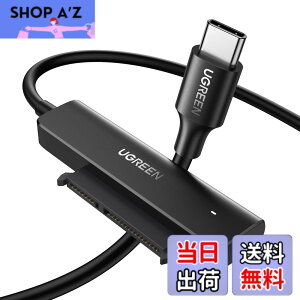 �y���������zUGREEN SATA USB �ϊ��P�[�u�� 2.5�C���` �ϊ��A�_�v�^ 2.5�C���` SATA3 SSD HDD�̂ݑΉ� USB-C �ڑ� 10TB��e�ʑΉ� USB3.0 UASP�Ή� 5Gbps�]�����x MacBook Pro/Air�ȂǂɑΉ� �y3.5�C���`HDD�Ή��s��