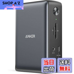 �y���������zAnker PowerExpand 13-in-1 USB-C Dock �h�b�L���O�X�e�[�V���� 85W�o�� 4K�Ή� HDMI�|�[�g 1Gbps �C�[�T�l�b�g�|�[�g 3.5mm �I�[�f�B�I�W���b�N USB-A USB-C�|�[�g microSD��SD�J�[�h �X���b�g����