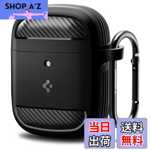 �y���������zSpigen Pixel Buds A-Series �P�[�X �ϏՌ� PC TPU ��d�\�� ���C�����X�[�d �Ή� �J���r�i �����O�t�� �y�� �L�Y�h�~ �Ռ� �z�� �V���v�� ���M�b�h�E�A�[�}�[ ASD01344 (�u���b�N)