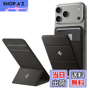 �y���������z[Spigen] MagSafe�Ή� �J�[�h�P�[�X �X�^���h�@�\ �X���� �}�O�l�b�g���� �w�� �E�H���b�g iPhone 17e iPhone 17/16/15/14/13/12�V���[�Y �}�O�l�b�g �J�[�h���� �X�}�[�g�t�H�[���h�E�}�O�t�B