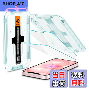 �y���������zSpigen iPhone 17e/16e/14/13 Pro/13 �����K���X�t�B���� �Z���T�[�I�[�v���^�C�v 2���� �ی�t�B���� 9H �����K���X �\��t���L�b�g�t�� �i�m�R�[�e�B���O ��U�h�~ Glas.tR EZ Fit AGL03385 (�N