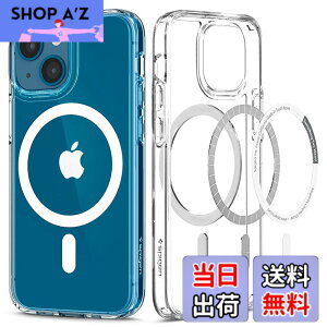 �y���������zSpigen iPhone13Mini�P�[�X MagSafe �}�O�l�b�g���� �ϏՌ� �ČRMIL�K�i�擾 2�d�\�� ���菝�h�~ �}�O�Z�[�t �K�p�J�o�[ ���C�����X�[�d�Ή� �E���g���E�n�C�u���b�h �}�O ACS03322 (�z���C