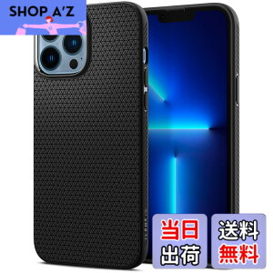 �y���������zSpigen iPhone 13 Pro Max �P�[�X TPU �\�t�g �P�[�X �}�b�g ����~�� �ϏՌ� �ČRMIL�K�i�擾 ���h�~ �w��h�~ �Ռ��z�� ���C�����X�[�d�Ή� ���L�b�h�E�G�A�[ ACS03203 (�}�b�g�E�u���b�N)