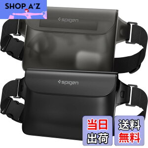�y���������zSpigen ���S�h�� �E�G�X�g�|�[�` 2���Z�b�g ���� IPX8�F�� �C �v�[�� �� ���s �A�E�g�h�A �X�}�z���[�\ �O�d�`���b�N �x���N�� PVC ��e�� �h���o�b�O A620 AMP04531 (�u���b�N)
