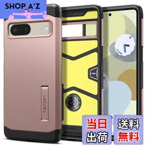 �y���������zSpigen Pixel7 �P�[�X �ϏՌ� �X�^���h�t�� �ČRMIL�K�i�擾 �O�w�\�� �X�}�z�X�^���h �J�����ی� ���h�~ �Ռ� �z�� Qi�[�d ���C�����X�[�d �^�t�E�A�[�}�[ ACS04703 (���[�Y�E�S�[���h)