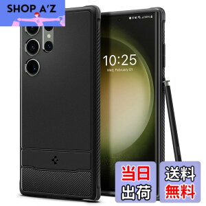 �y���������zSpigen Galaxy S23 Ultra �P�[�X �ϏՌ� [ SC-52D | SCG20 ] TPU �\�t�g�P�[�X �ČRMIL�K�i�擾 �ϏՌ� ���h�~ �J�����ی� Qi�[�d ���C�����X�[�d ���M�b�h�E�A�[�}�[ ACS05613 (�}�b�g�E�u���b�N)