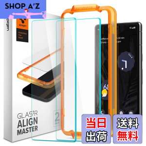 �y���������zSpigen Google Pixel 7a �K���X�t�B���� �K�C�h�g�t�� 9H�����K���X �i�m�R�[�e�B���O 2���� AlginMaster AGL05968