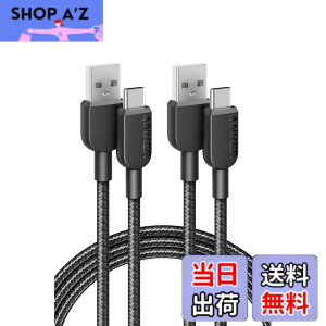 �y���������z�y2�{�Z�b�g�zAnker 310 ���ϋv�i�C���� USB-C & USB-A �P�[�u�� USB 2.0 �t���X�s�[�h�[�d iPhone 16 Galaxy LG Android�e��Ή� (1.8m 2�{�Z�b�g)