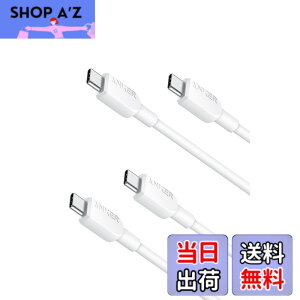�y���������z�y2�{�Z�b�g�zAnker 310 USB-C & USB-C �P�[�u�� 60W USB PD�Ή� iPhone 16 / 15 Galaxy S25 iPad Air 5 MacBook Pro �Ή�(0.9m �z���C�g)