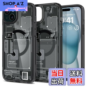 �y���������zSpigen �y�n��18�N�̋Z�p�́z iPhone 15 �P�[�X MagSafe �N���A �ϏՌ� �ČRMIL�K�i�擾 �X�g���b�v�z�[�� ���ϗ}�� ���� �X�g���b�v�z�[�� 2�d�\�� �����Y�ی� �C�菝�h�~ MagSafe ���C��