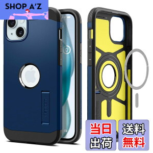�y���������zSpigen �y�n��18�N�̋Z�p�́z iPhone 15 �P�[�X MagSafe �ϏՌ� �X�^���h�t�� �ČRMIL�K�i�擾 �}�O�l�b�g���� 3�w�\�� �J�����ی� ���h�~ �Ռ��z�� ���C�����X�[�d�Ή� �^�t�E�A�[�}�[