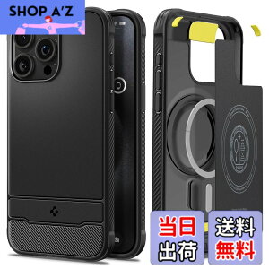 �y���������zSpigen �y�n��18�N�̋Z�p�́z iPhone 15 Pro �P�[�X MagSafe �ϏՌ� �ČRMIL�K�i�擾 �}�b�g�� �}�O�l�b�g���� �����₷�� �J�[�{���f�U�C�� �Ռ��z�� ���菝�h�~ MagSafe ���C�����X�[�d��