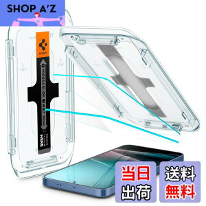 �y���������zSpigen Galaxy S25/S24 �����K���X�t�B���� 2���� �w��F�ؑΉ� 9H �d�x �\��t���L�b�g�t�� �w��h�~ �i�m�R�[�e�B���O ��U�h�~ �ی�t�B���� EZ Fit AGL07438 (�N���X�^���E�N���A)