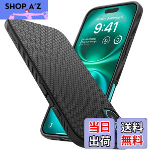 �y���������zSpigen �y�n��18�N�̋Z�p�́ziPhone 16 �P�[�X TPU �\�t�g �ϏՌ� �X�g���b�v�z�[�� �ČRMIL�K�i ���L�b�h�E�G�A ACS08194 (�}�b�g�E�u���b�N)