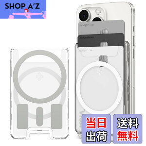 �y���������z[Spigen] MagSafe�J�[�h�P�[�X�y���ʃ}�O�l�b�g�ŃX�}�[�g�Ȋ��p�z iPhone 17e iPhone 17/16/15/14/13/12�V���[�Y �N���A �����J�[�h�P�[�X ���͂Ȏ��� �E���g���E�n�C�u���b�h�E�}�O�t�B�b