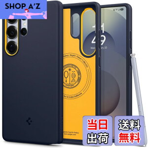 �y���������zSpigen Galaxy S25 Ultra �P�[�X Magfit�Ή� �ϋv�� �\�t�g �ق��肪�t���ɂ����f�� �c�[�g���J���[ �i�m�|�b�v�E�}�O�t�B�b�g ACS09056 (�u���[�x���[�E�l�C�r�[)
