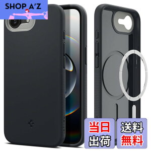 �y���������zSpigen �y�n��19�N�̋Z�p�́z iPhone 17e / 16e �P�[�X MagSafe �}�O�l�b�g���� �X�g���b�v�z�[�� �ČRMIL�K�i �i�m�|�b�v�E�}�O�t�B�b�g ACS09155 (�u���b�N�E�Z�T�~)