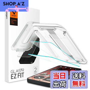 �y���������zSpigen Nothing Phone(3a), (3a) Pro �K���X�t�B���� �\��t���L�b�g�t�� 9H�����K���X 2���� �i�m�R�[�e�B���O ��U�h�~ EZ Fit AGL09428
