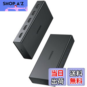 �y���������zUGREEN HDMI ���z�� 1����4�o�� 4K@60Hz HDMI �X�v���b�^�[ �����ؑ� 4��ʓ����o�� HDMI1.4 PC HDTV DVD Xbox PS5/PS4/PS3/Switch�Ή�