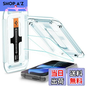 �y���������zSpigen Pixel 9 Pro Fold �����K���X�t�B���� 2���� 9H�d�x �\��t���L�b�g�t�� �w��F�ؑΉ� ��U�h�~ �w��h�~ �������H �ی�t�B���� EZ Fit AGL09106 (�N���X�^���E�N���A)