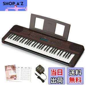 �y���������z���}�n �|�[�^�u���L�[�{�[�h 61���� �u���b�N PSR-E360B �֗��ȃ��b�X���@�\��^�b�`���X�|���X�𓋍� �F�F�_�[�N�E�H���i�b�g��