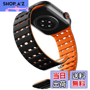 �y���������z[Bandletic] �A�b�v���E�H�b�`�p�� �o���h �}�O�l�b�g - �� ����Ȃ� �X�|�[�c�o���h�ʋC�� �h�� �y�� 2�F�f�U�C�� �����o���h �F�F�u���b�N�I�����W�A�T�C�Y�F44/45/46/49/42mm(Series3)