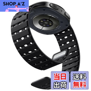 �y���������z[Bandletic] Galaxy watch 8 �o���h - �}�O�l�b�g�� �V���R���o���h Watch 8 44mm 40mm/ Watch 8 Classic 46mm �ɑΉ� N52���� �ʋC�� �ϊ� �h�� �y�� �j�����p �����p�o���h �F�F�u���b�N