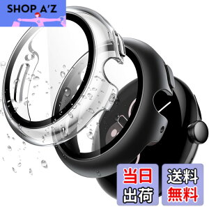 �y���������z�y2���Z�b�zAIYYXX Pixel Watch 3 45mm �P�[�X �Ή� Google Pixel Watch 3 45mm �P�[�X �ی� �K���X�t�B���� ��̌^ PC+TPE�ގ� ��d�\�� �ȈՒ��E �V���v�� �X���� �y�� ���菝 �h�~ �w��h�~ ��