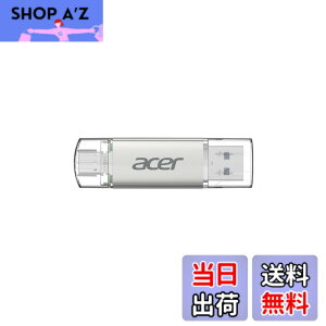�y���������zAcer UT300 USB������ USB 3.2 �ő�Ǐo���x150MB/s USB-A/C���Ή� ���� �t���b�V���������h���C�u ����➑� �T�C�Y�F64GB