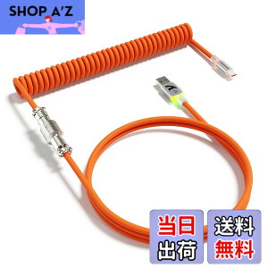 �y���������zATTACK SHARK C01ULTRA �L�[�{�[�h �R�C���P�[�u�� ���E�� �q��R�l�N�^�t�� RGB���C�g���� Type-C USB-A ���ϋv �F�F�I�����W