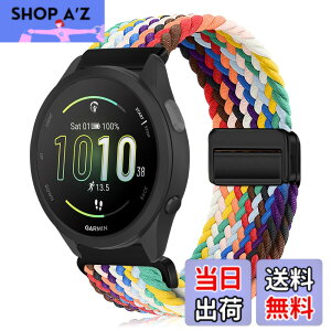 �y���������z[KeeFos] 20mm �o���h Garmin(�K�[�~��) Forerunner 570 42mm/165/245/645/Approach S50/S44/Vivoactive 6/Vivoactive 5/Venu Sq 2/Venu 2 Plus �Ή� �����o���h �i�C�����f�� ���C�o�b�N�� �}�O�l�b�g���o�b�N�� ��