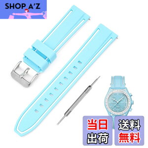 �y���������z[Jumpsunfun] 20mm ���v�o���h for SwatchxOMEGA Speedmaster MoonSwatch �X�E�H�b�`�ƃI���K�p�V���R�����v�x���g Quick Release �����H��t�� �F�F���C�g�u���[�E�z���C�g���C��