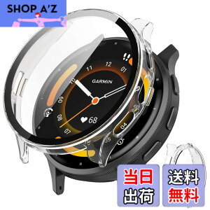 �y���������zJXRICH �Ή� Garmin Venu 3 �P�[�X �Ή� 45mm �y�� PC+�����K���X �K�[�~�� Venu3�p �ی�J�o�[ �����x �����ȒP �ϏՌ� �S�ʕی� venu 3 �p �J�o�[ 45mm �P�[�X�Ή� �F�F�N���A�A�T�C�Y�FGarmin